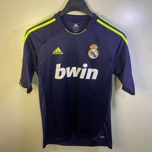 Real MADRID Spain 2007/2008 Away Football Shirt Soccer Trikot Jersey Mens Small